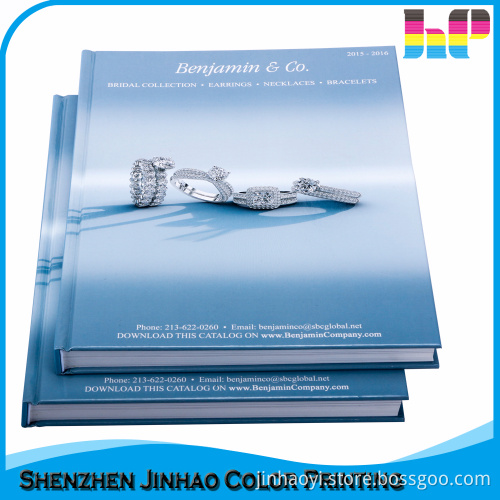 Sewn binding hardcover book printing with ribbon